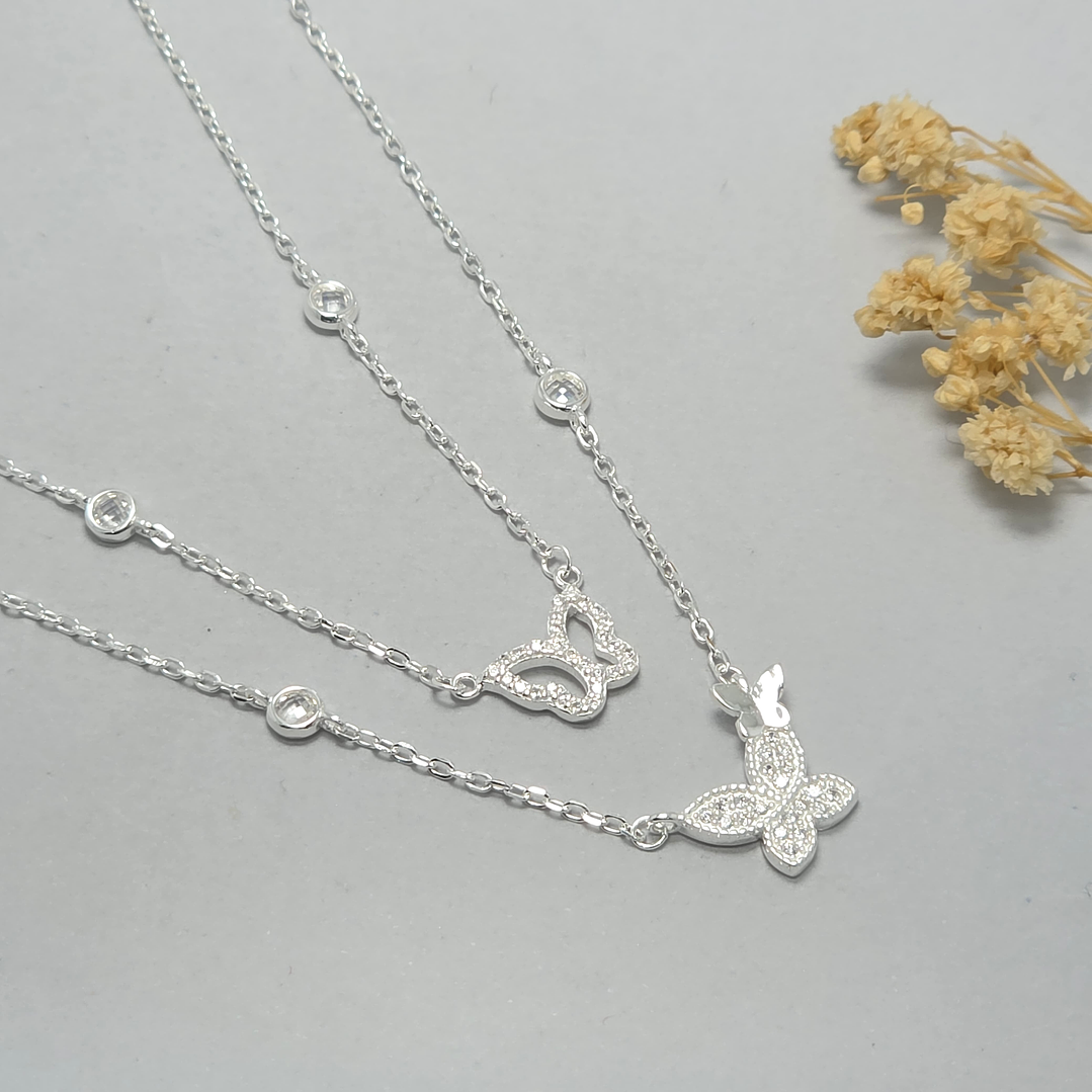 Collar Doble Mariposa 1