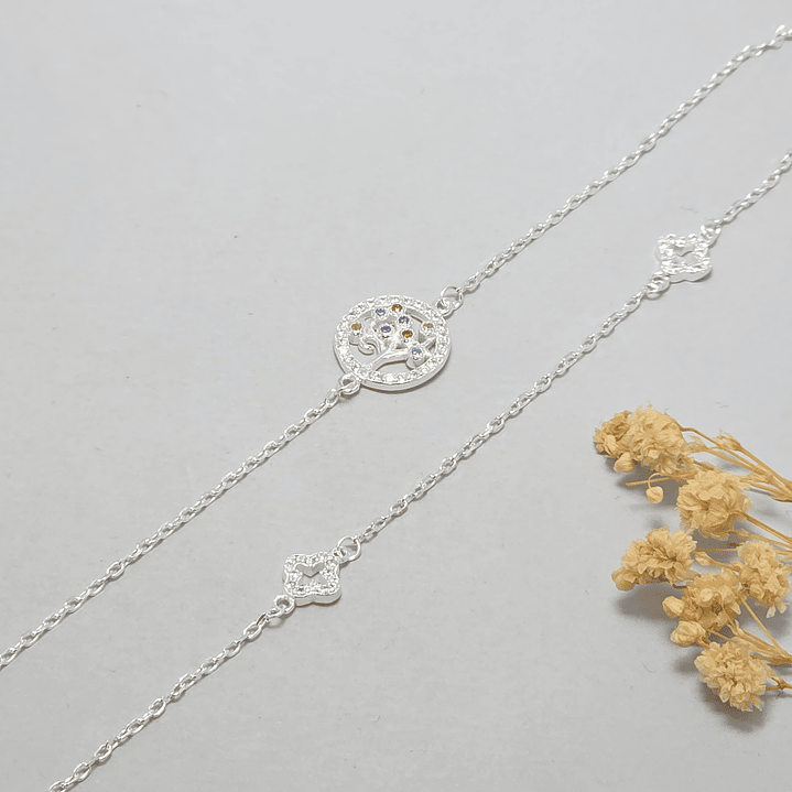 Pulsera Doble Árbol de la vida 1