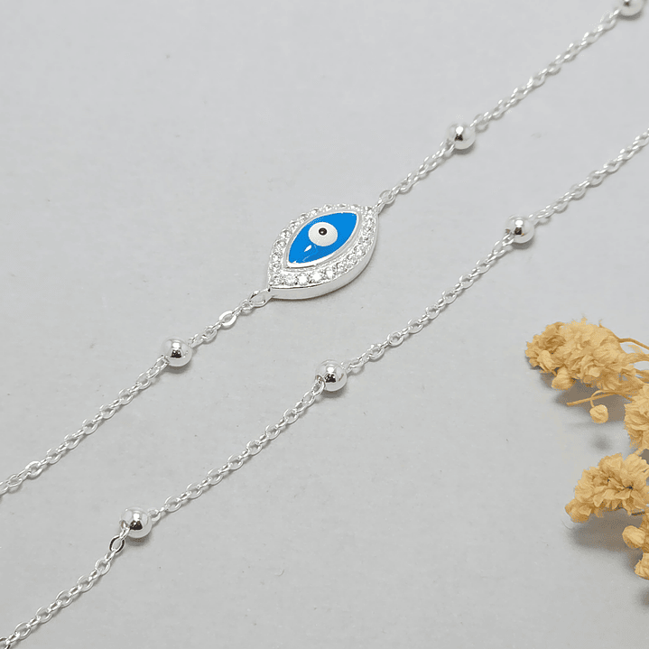 Pulsera Doble Ojo Turco 1