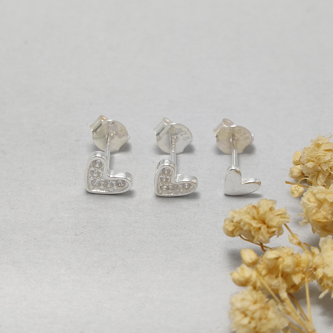 Aro Pegado Triple Corazón  1