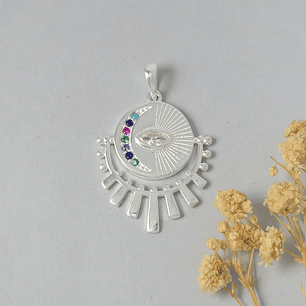 Colgante Plata Microcircon 