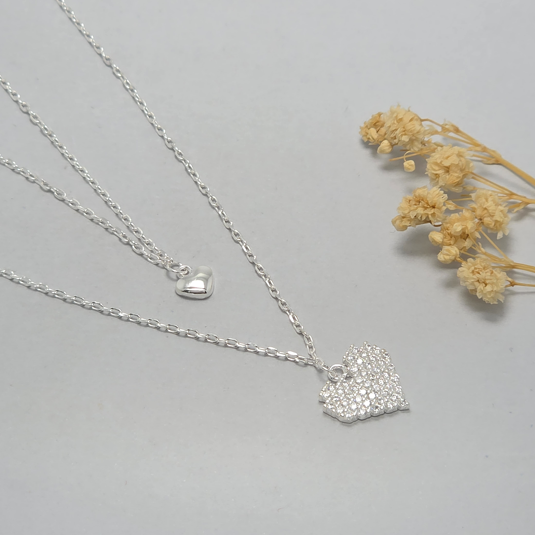 Collar Doble Corazón  1