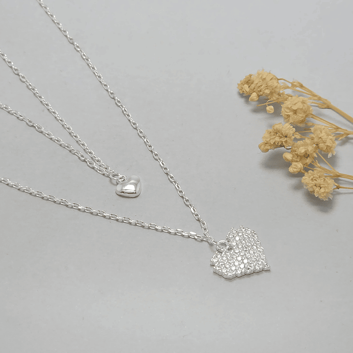 Collar Doble Corazón  1