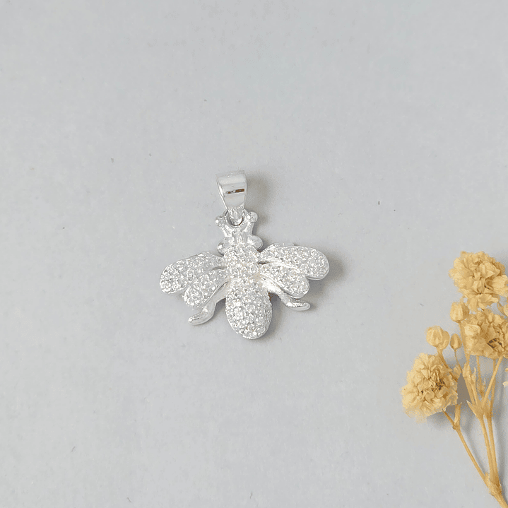 Colgante Abeja Microcircon  1