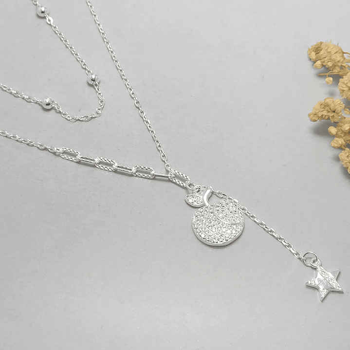 Collar Doble Manzana 1