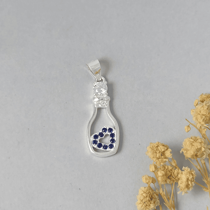 Colgante Botella Microcircon  1