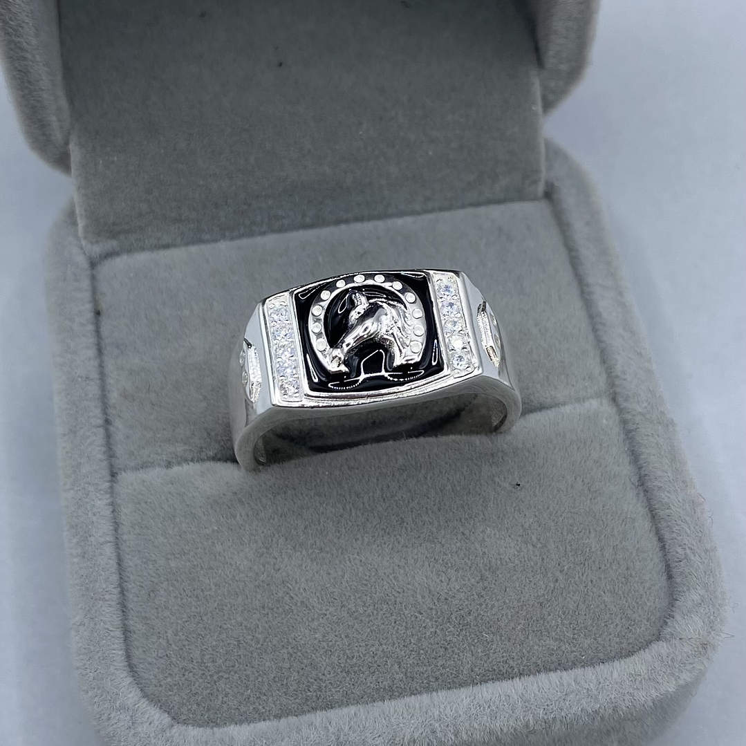 Anillo Sello Herradura/Caballo 1