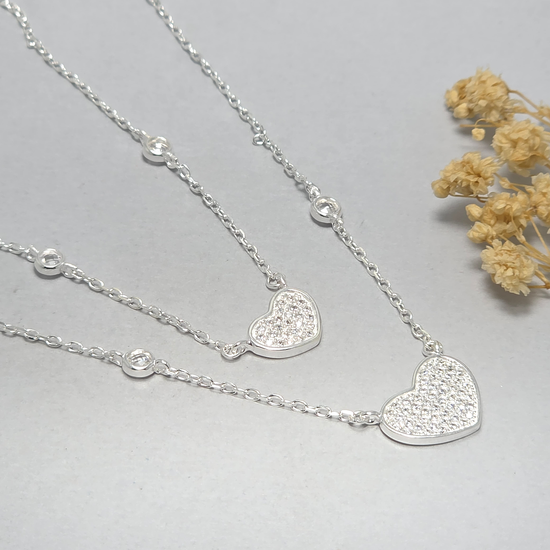 Collar Doble Corazón  1