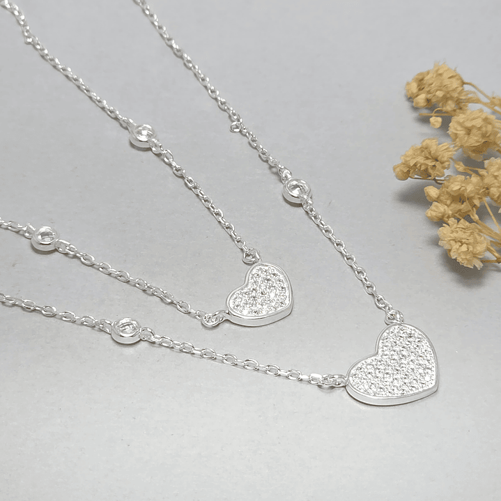 Collar Doble Corazón  1