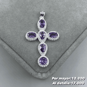 Colgante Cruz Microcircon 