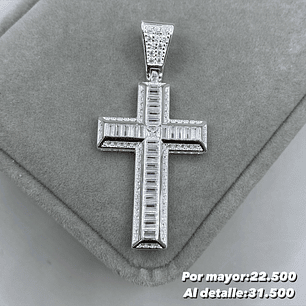 Colgante Cruz Microcircon 