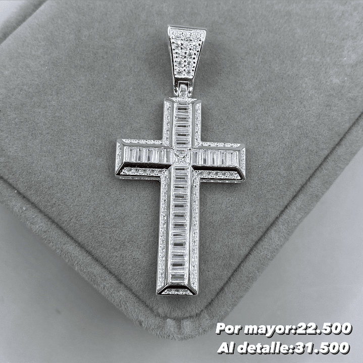 Colgante Cruz Microcircon  1