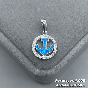 Colgante Ancla Opalo