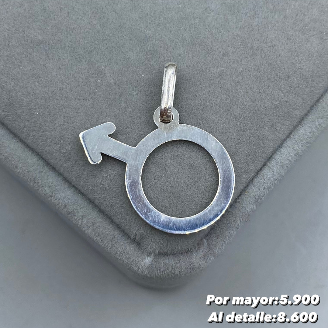 Colgante símbolo masculino 1