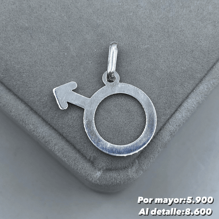 Colgante símbolo masculino 1