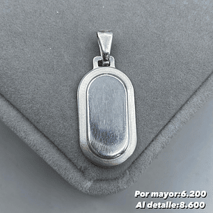 Colgante Placa Ovalada