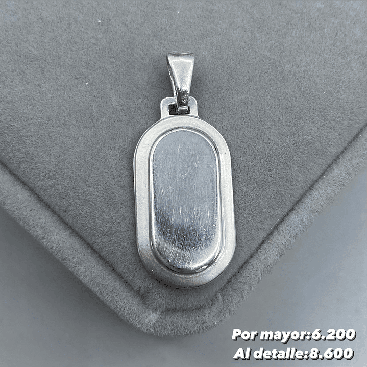 Colgante Placa Ovalada 1