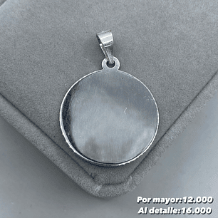 Colgante Placa Redonda