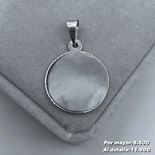 Colgante Placa Redonda