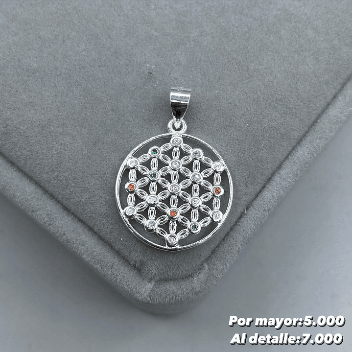 Colgante Flor de la Vida 7 chakras 1