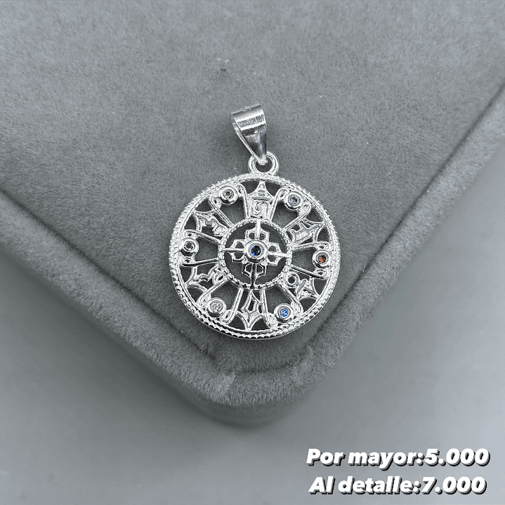 Colgante Doble Dorje 7 chakras 1