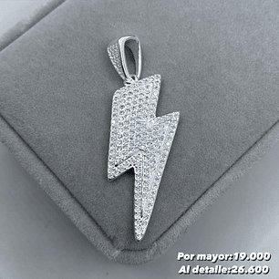 Colgante Rayo Microcircon 