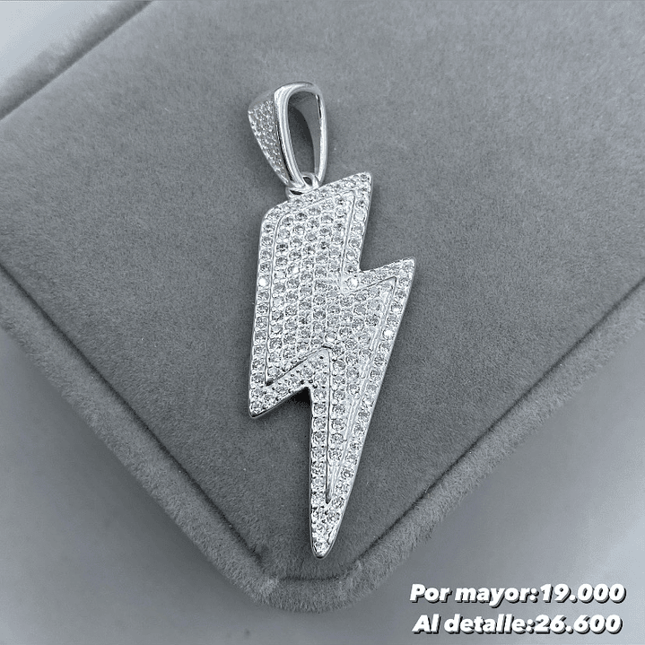 Colgante Rayo Microcircon  1