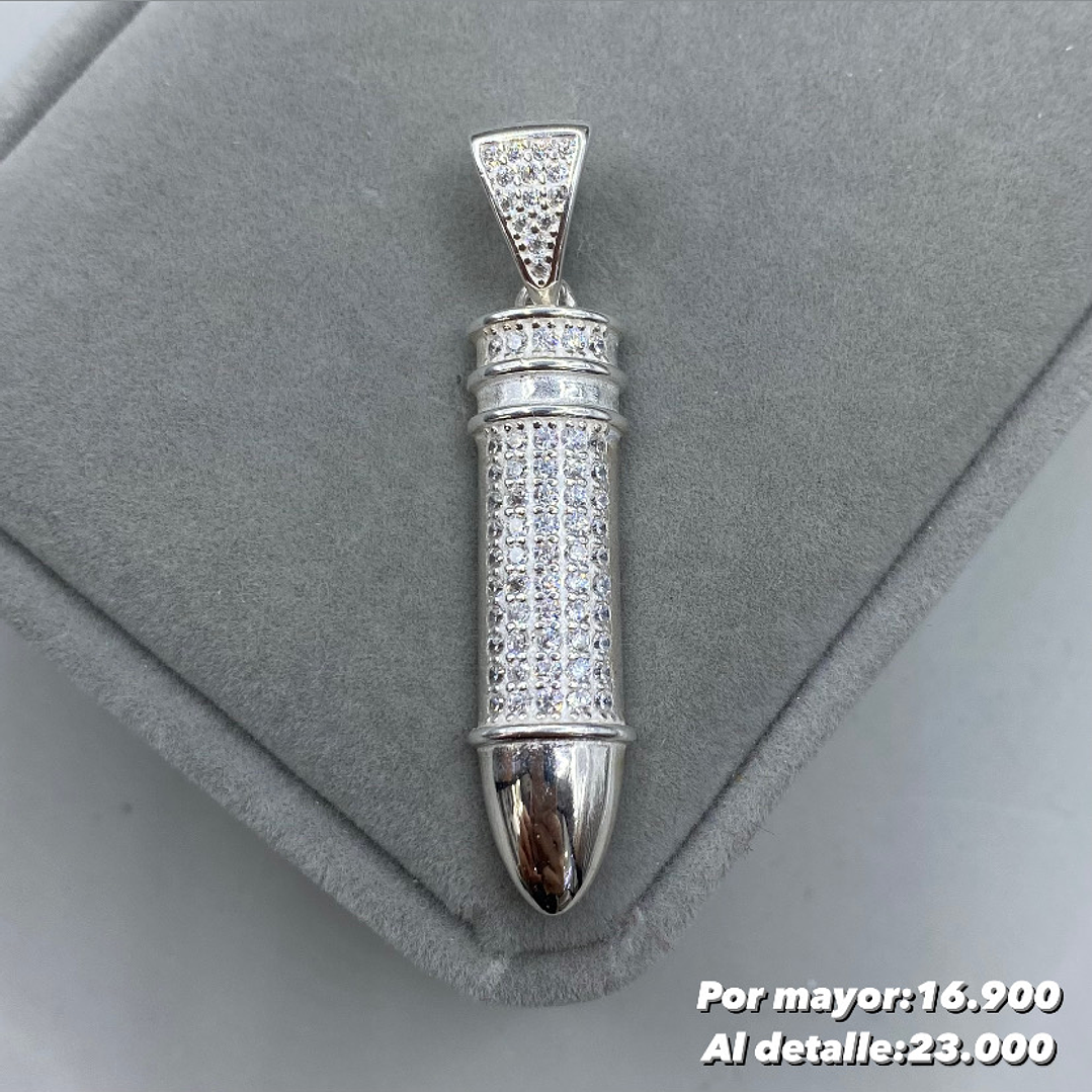 Colgante Bala Microcircon  1