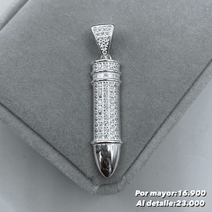 Colgante Bala Microcircon 