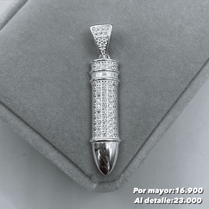 Colgante Bala Microcircon  1
