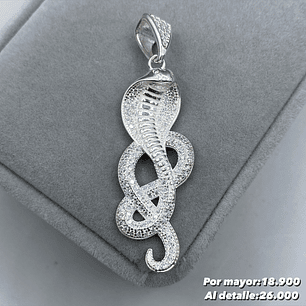Colgante Cobra Microcircon 