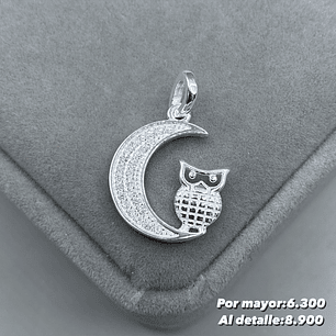 Colgante Búho/Luna