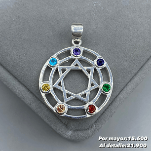 Colgante Heptagrama 7 chakras