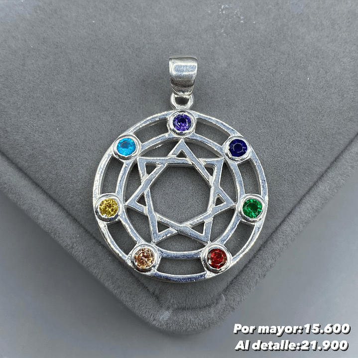 Colgante Heptagrama 7 chakras 1