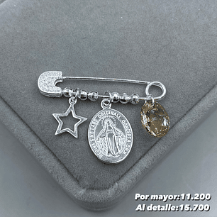 Prendedor Virgen de los rayos