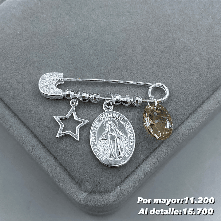 Prendedor Virgen de los rayos 1