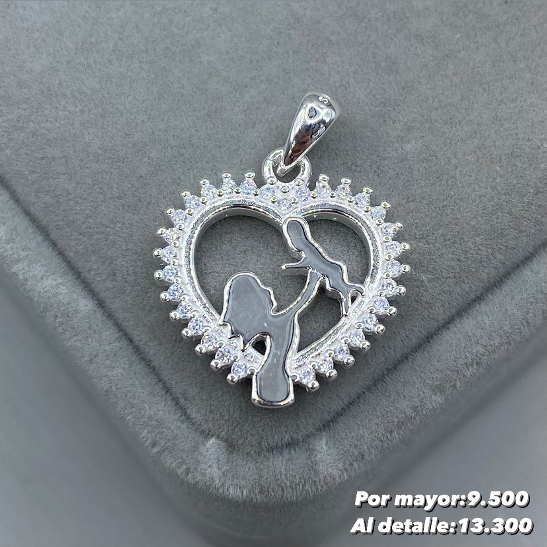 Colgante Corazón Madre e Hijo 1