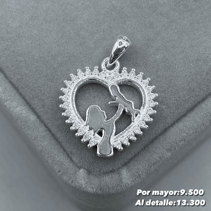 Colgante Corazón Madre e Hijo 1