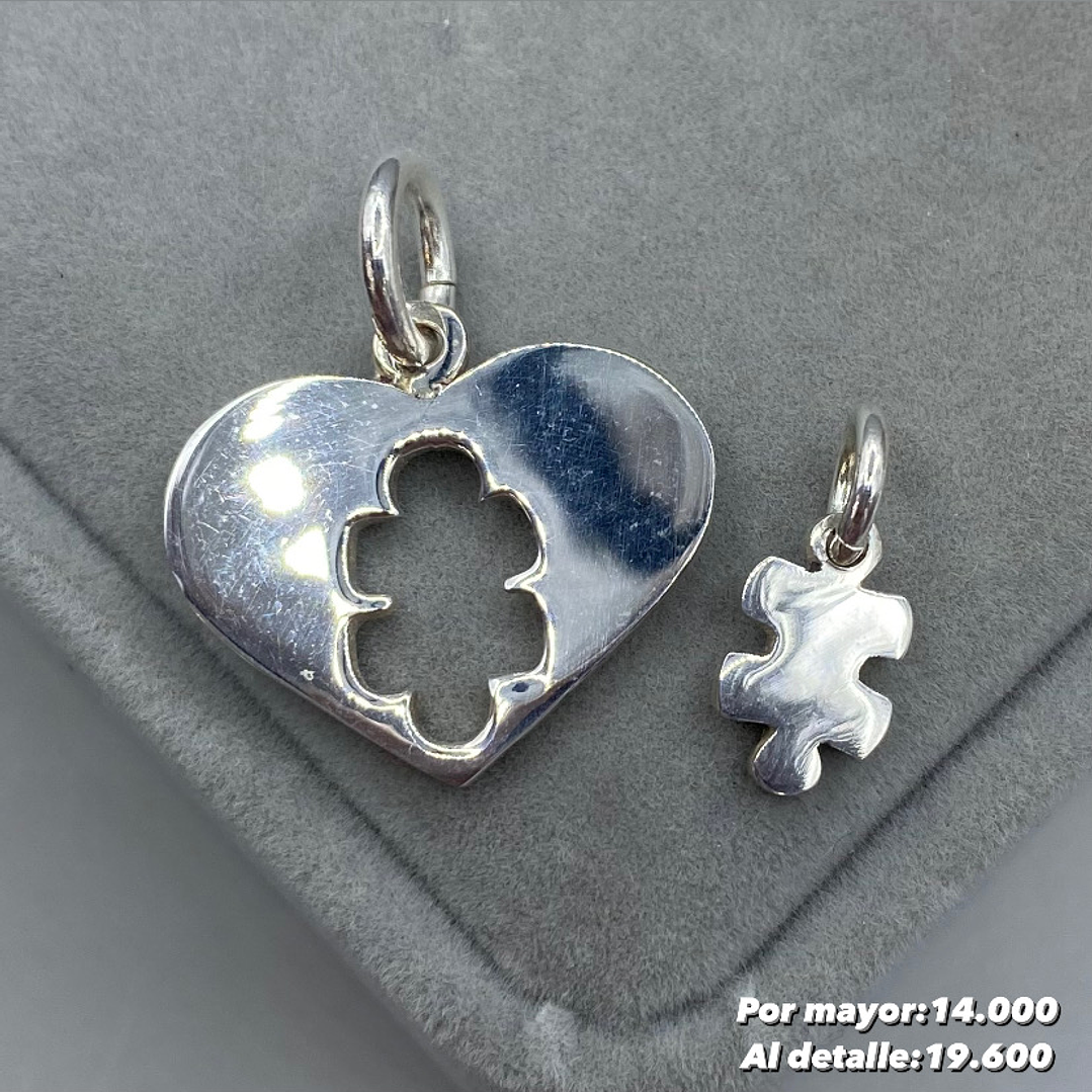Colgante Corazón Rompecabezas  1