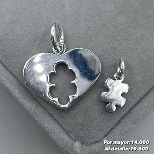 Colgante Corazón Rompecabezas 