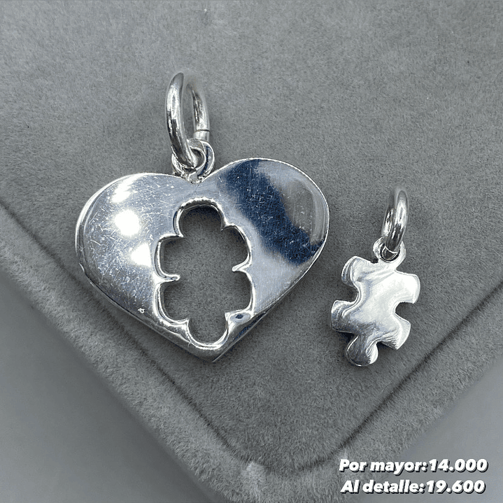 Colgante Corazón Rompecabezas  1