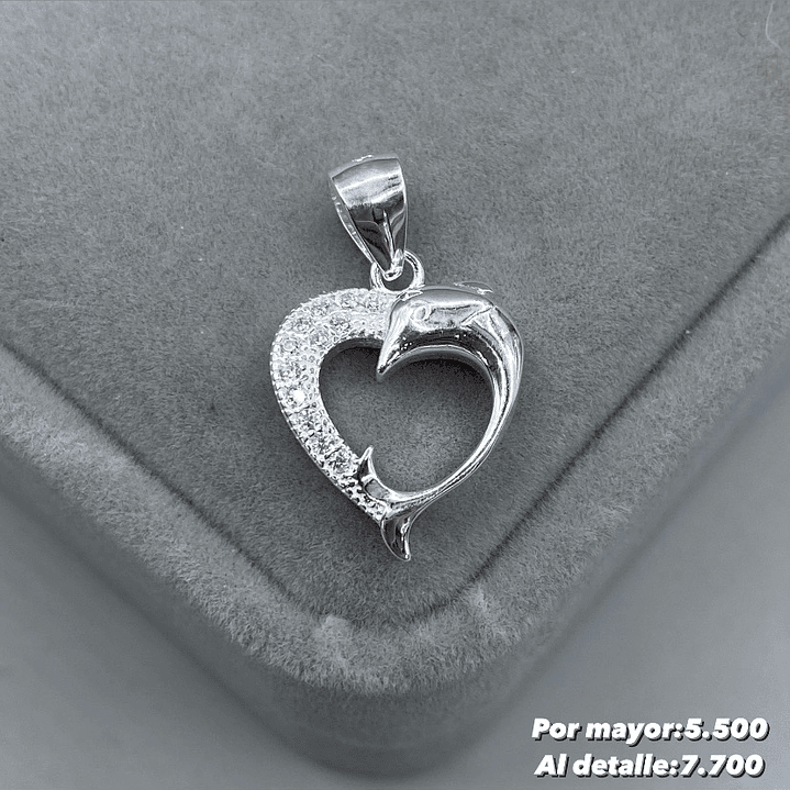 Colgante Corazón Delfín  1