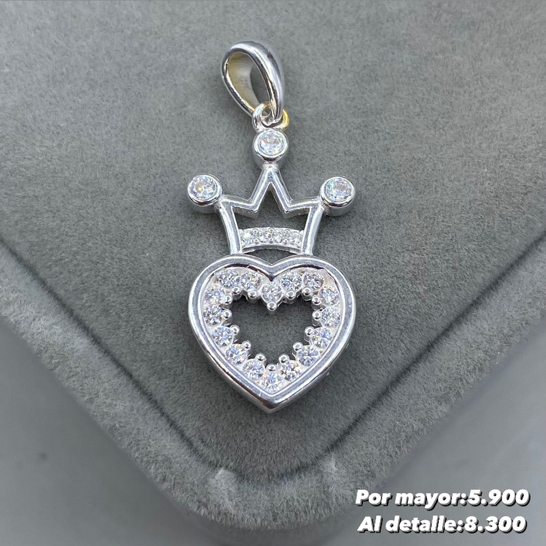 Colgante Corazón Corona 1