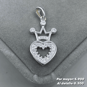Colgante Corazón Corona