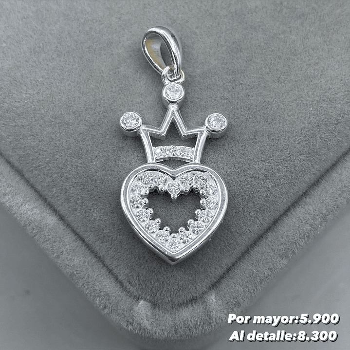 Colgante Corazón Corona 1
