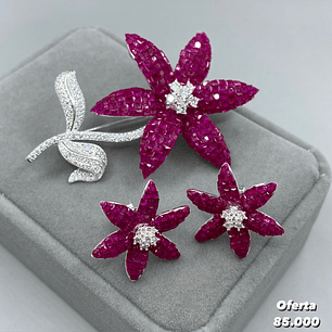 Conjunto Flor Microcircon 