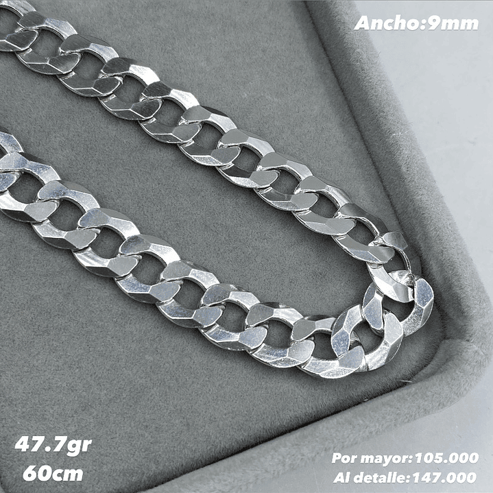 Cadena Grumet 9mm 60cm 1