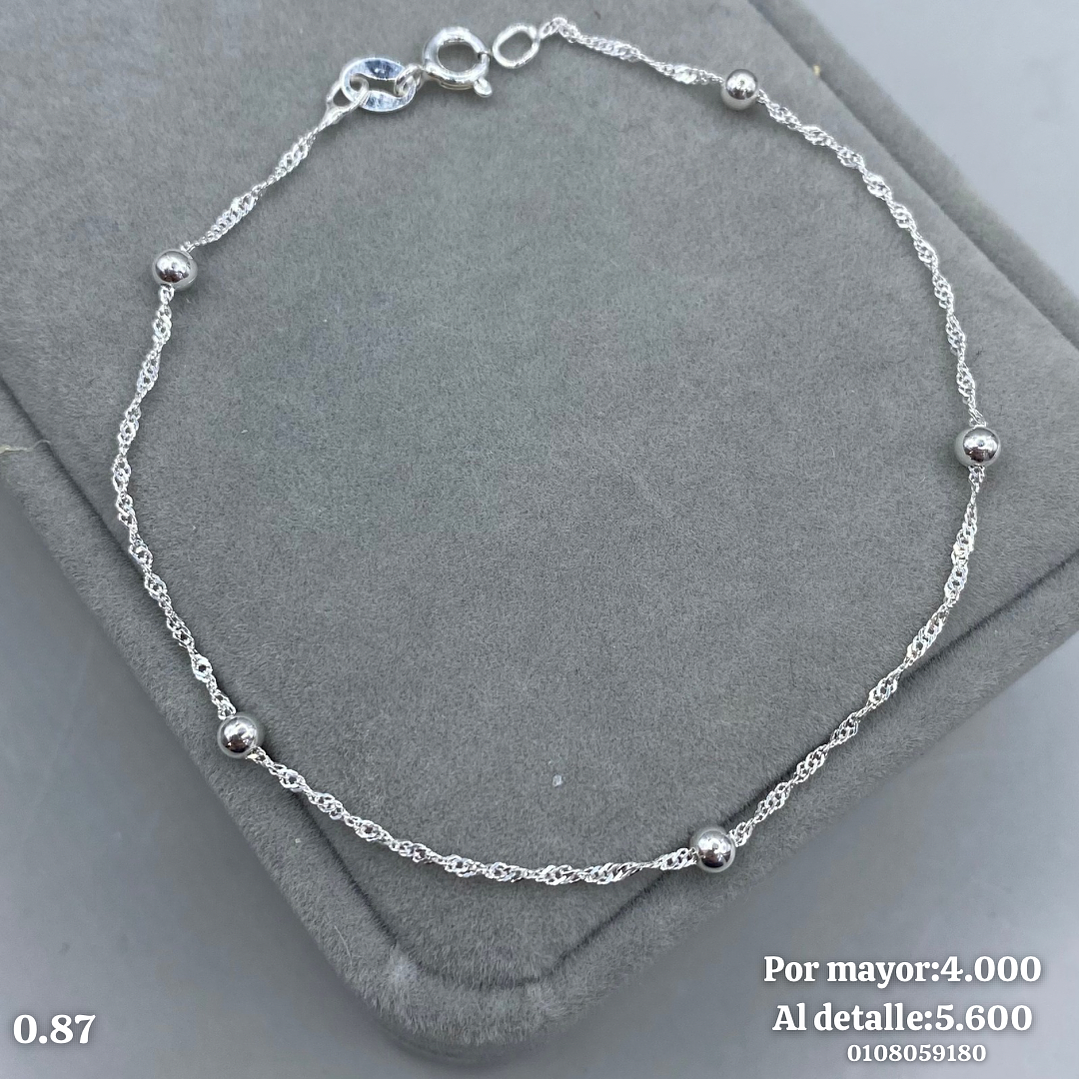 Pulsera Singapur/Pelotita 1