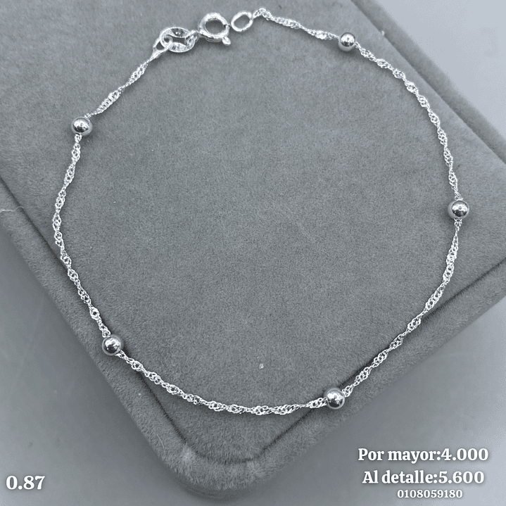 Pulsera Singapur/Pelotita 1