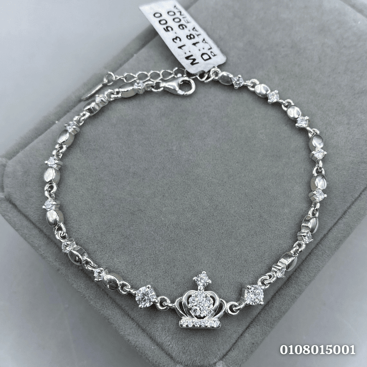 Pulsera Corona Microcircon  1